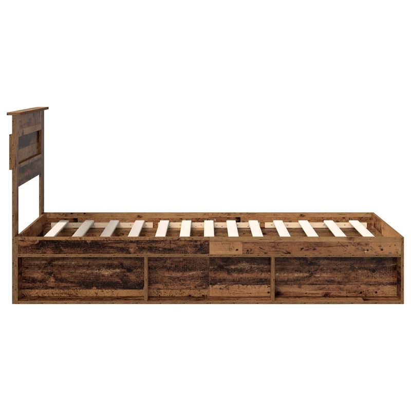 Casa si Gradina - Mobilier - Paturi si accesorii - Paturi - Cadru de pat Lemn vechi 75 x 190 cm Lemn de pin masiv - Infinity.ro