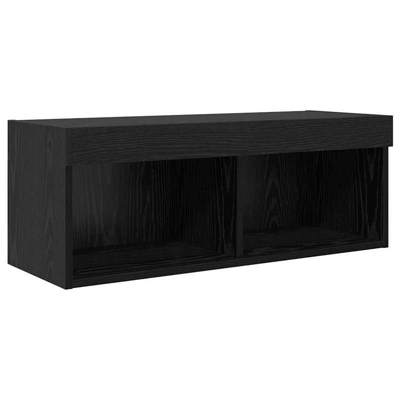 Casa si Gradina - Mobilier - Comode si corpuri - Comode - Unitati pentru Pereti de TV Stejar Negru Lemn compozit - Infinity.ro
