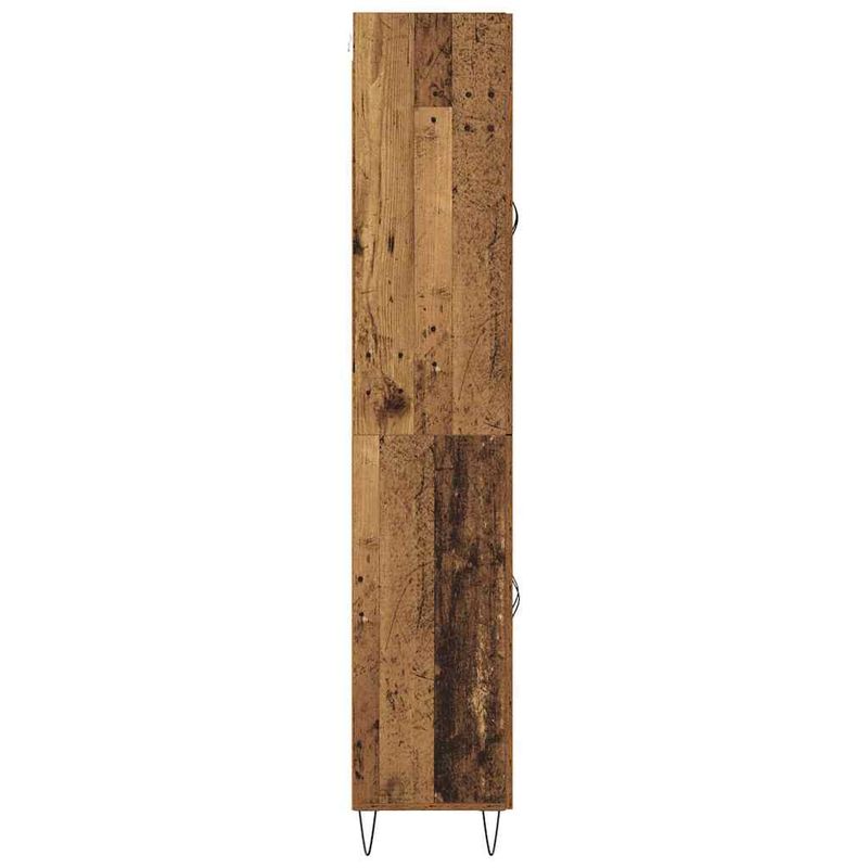 Casa si Gradina - Mobilier - Comode si corpuri - Comode - Bufet 2 pcs Lemn vechi Lemn tehnic si sticla - Infinity.ro