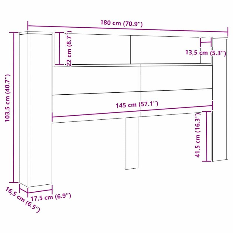 Casa si Gradina - Mobilier - Paturi si accesorii - Accesorii paturi - Tablie de pat cu LED, albastru inchis, 203x16x118/128cm catifea - Infinity.ro
