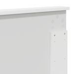 Casa si Gradina - Mobilier - Paturi si accesorii - Paturi - Cadru de pat cu headboard Alb 140 x 190 cm Lemn de pin masiv - Infinity.ro