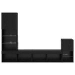 Casa si Gradina - Mobilier - Comode si corpuri - Comode - Unitati pentru Pereti de TV Stejar Negru Lemn compozit - Infinity.ro
