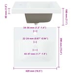 Casa si Gradina - Mobilier - Mobilier baie - Corpuri baie - Dulap pentru Chiuveta de Baie cu sertar Maro 42 x 39 x 52 cm - Infinity.ro