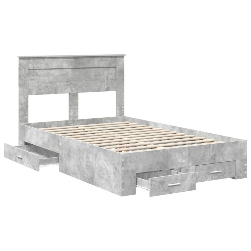 Casa si Gradina - Mobilier - Paturi si accesorii - Paturi - Cadru de pat cu sertar cu headboard cu depozitare Lemn compozit - Infinity.ro