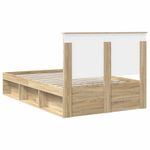 Casa si Gradina - Mobilier - Paturi si accesorii - Paturi - Cadru de pat cu headboard Sonoma 120 x 190 cm Lemn de pin masiv - Infinity.ro