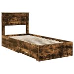 Casa si Gradina - Mobilier - Paturi si accesorii - Paturi - Cadru de pat cu sertar cu headboard cu depozitare Lemn compozit - Infinity.ro