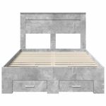 Casa si Gradina - Mobilier - Paturi si accesorii - Paturi - Cadru de pat cu sertar cu headboard cu depozitare Lemn compozit - Infinity.ro