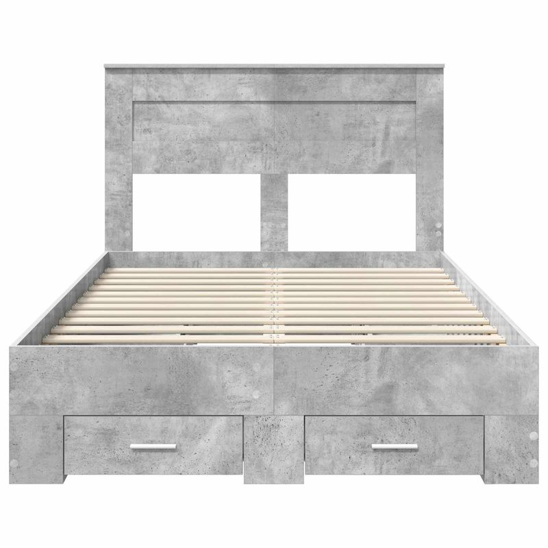 Casa si Gradina - Mobilier - Paturi si accesorii - Paturi - Cadru de pat cu sertar cu headboard cu depozitare Lemn compozit - Infinity.ro