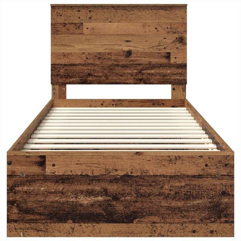 Casa si Gradina - Mobilier - Paturi si accesorii - Paturi - Cadru de pat Lemn vechi 90 x 200 cm Lemn de pin masiv - Infinity.ro