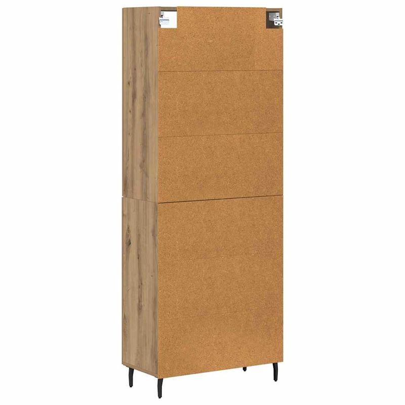 Casa si Gradina - Mobilier - Comode si corpuri - Corpuri bucatarie - Bufet Lemn Vechi 69,5 x 34 x 180 cm Lemn Stratificat si Sticla - Infinity.ro