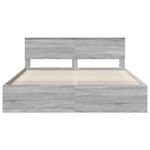 Casa si Gradina - Mobilier - Paturi si accesorii - Paturi - Cadru de pat cu headboard Gri Sonoma 180 x 200 cm Lemn compozit - Infinity.ro