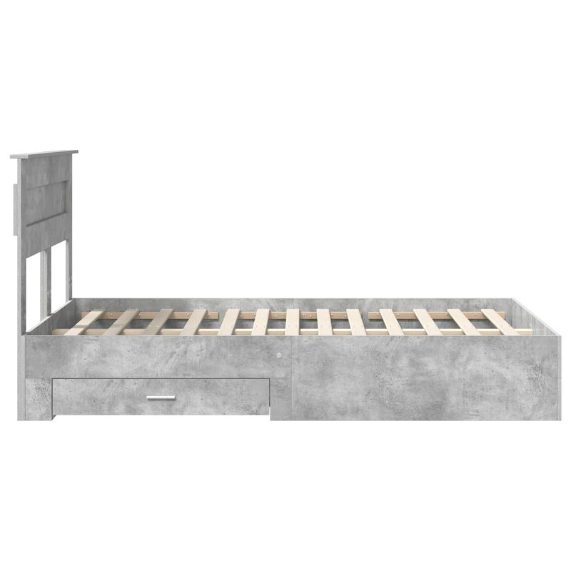 Casa si Gradina - Mobilier - Paturi si accesorii - Paturi - Cadru de pat cu sertar cu headboard cu depozitare Lemn compozit - Infinity.ro