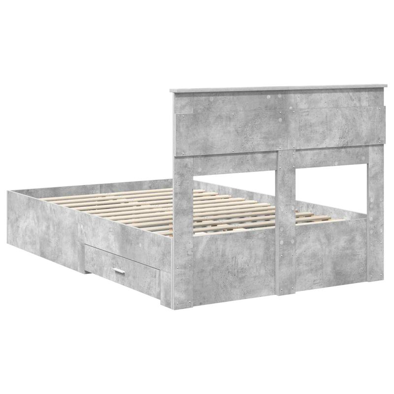 Casa si Gradina - Mobilier - Paturi si accesorii - Paturi - Cadru de pat cu sertar cu headboard cu depozitare Lemn compozit - Infinity.ro