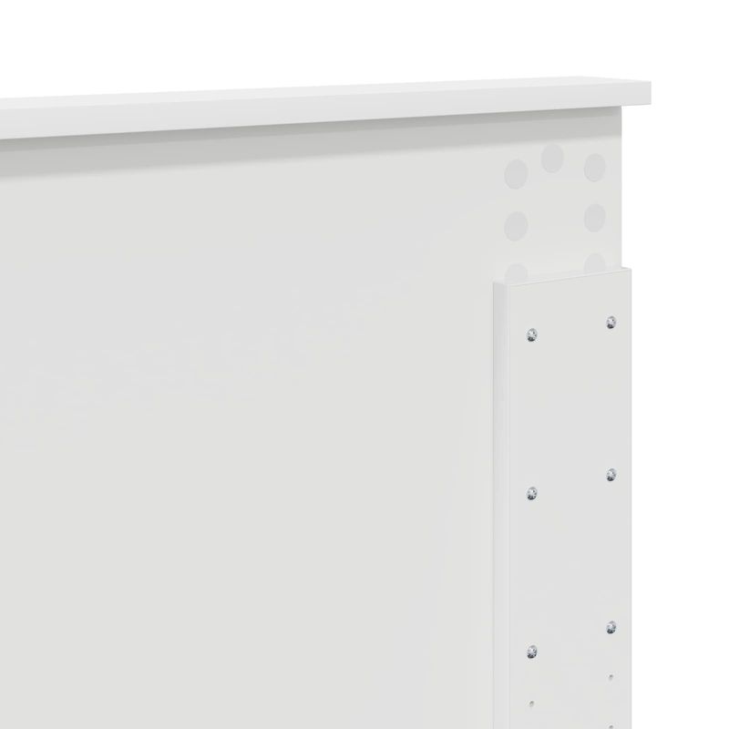 Casa si Gradina - Mobilier - Paturi si accesorii - Paturi - Cadru de pat cu headboard Alb 160 x 200 cm Lemn compozit - Infinity.ro