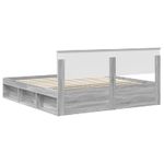 Casa si Gradina - Mobilier - Paturi si accesorii - Paturi - Cadru de pat cu headboard Gri Sonoma 180 x 200 cm Lemn compozit - Infinity.ro
