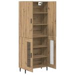 Casa si Gradina - Mobilier - Comode si corpuri - Corpuri bucatarie - Bufet Lemn Vechi 69,5 x 34 x 180 cm Lemn Stratificat si Sticla - Infinity.ro