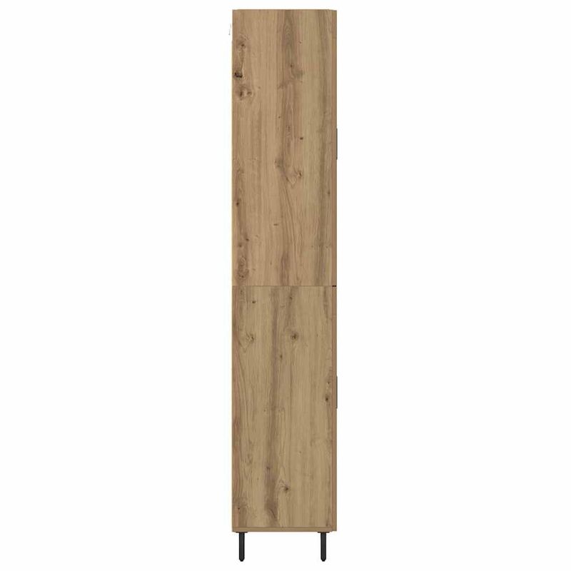 Casa si Gradina - Mobilier - Comode si corpuri - Corpuri bucatarie - Bufet Lemn Vechi 69,5 x 34 x 180 cm Lemn Stratificat si Sticla - Infinity.ro