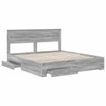 Casa si Gradina - Mobilier - Paturi si accesorii - Paturi - Cadru de pat cu sertar cu headboard cu depozitare Lemn compozit - Infinity.ro