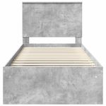 Casa si Gradina - Mobilier - Paturi si accesorii - Paturi - Cadru de pat Gri Concret 100 x 200 cm Lemn de pin masiv - Infinity.ro