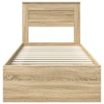 Casa si Gradina - Mobilier - Paturi si accesorii - Paturi - Cadru de pat Stejar Sonoma 75 x 190 cm Lemn de pin masiv - Infinity.ro