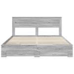 Casa si Gradina - Mobilier - Paturi si accesorii - Paturi - Cadru de pat cu sertar cu headboard cu depozitare Lemn compozit - Infinity.ro
