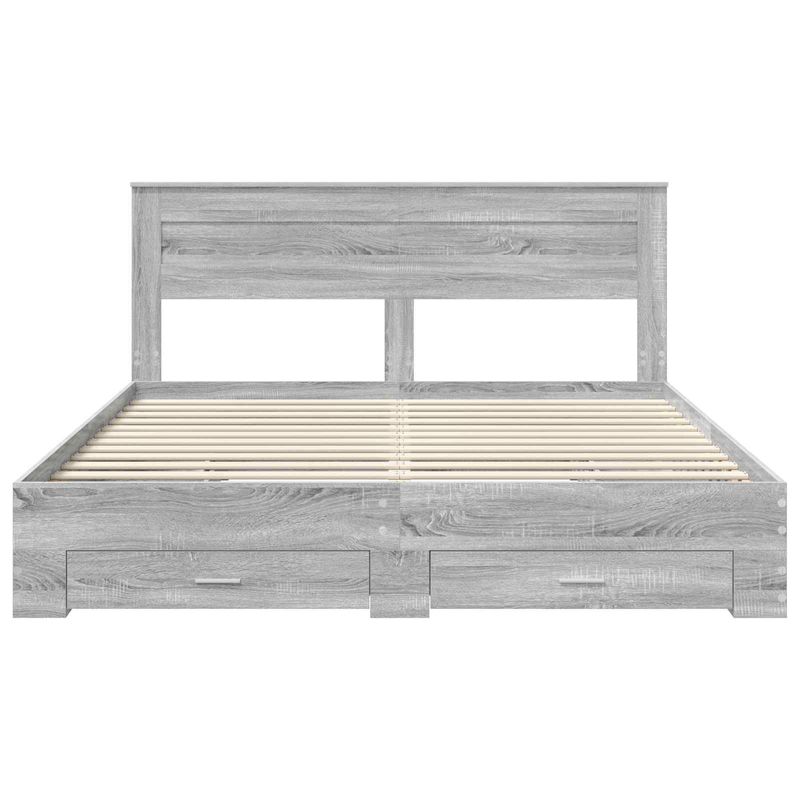 Casa si Gradina - Mobilier - Paturi si accesorii - Paturi - Cadru de pat cu sertar cu headboard cu depozitare Lemn compozit - Infinity.ro