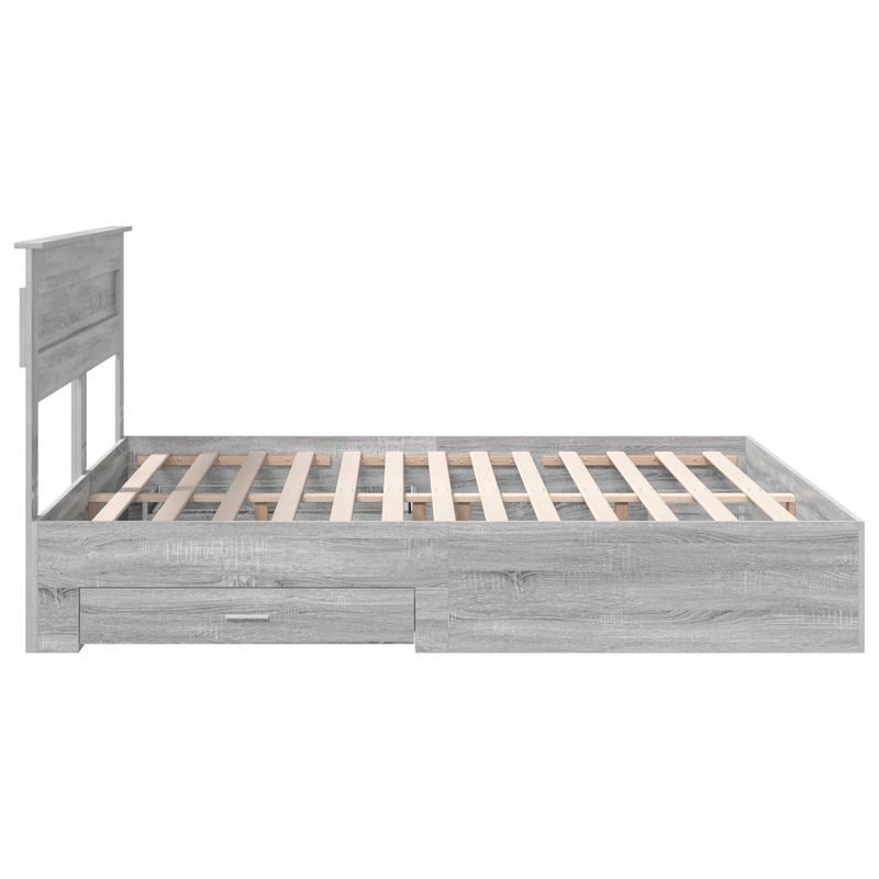 Casa si Gradina - Mobilier - Paturi si accesorii - Paturi - Cadru de pat cu sertar cu headboard cu depozitare Lemn compozit - Infinity.ro