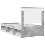 Casa si Gradina - Mobilier - Paturi si accesorii - Paturi - Cadru de pat Gri Concret 100 x 200 cm Lemn de pin masiv - Infinity.ro