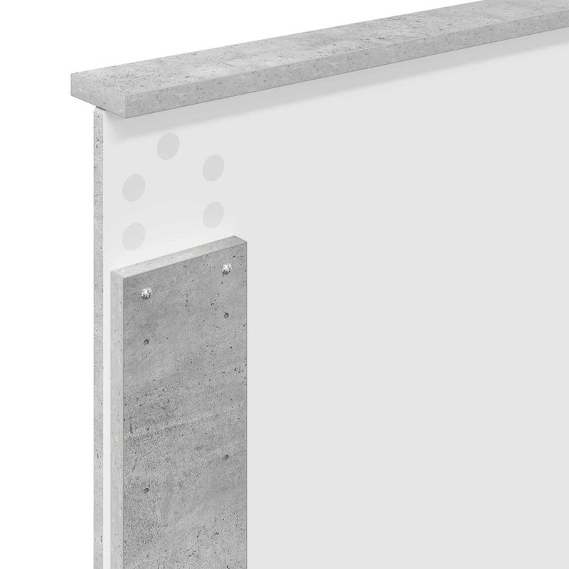 Casa si Gradina - Mobilier - Paturi si accesorii - Paturi - Cadru de pat Gri Concret 100 x 200 cm Lemn de pin masiv - Infinity.ro