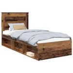 Casa si Gradina - Mobilier - Paturi si accesorii - Paturi - Cadru de pat Lemn vechi 90 x 200 cm Lemn de pin masiv - Infinity.ro