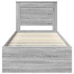 Casa si Gradina - Mobilier - Paturi si accesorii - Paturi - Cadru de pat Gri Sonoma 100 x 200 cm Lemn de pin masiv - Infinity.ro