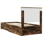 Casa si Gradina - Mobilier - Paturi si accesorii - Paturi - Cadru de pat Stejar fumuriu 100 x 200 cm Lemn compozit - Infinity.ro