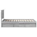 Casa si Gradina - Mobilier - Paturi si accesorii - Paturi - Cadru de pat Gri Sonoma 100 x 200 cm Lemn de pin masiv - Infinity.ro