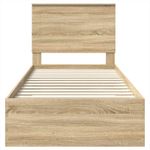 Casa si Gradina - Mobilier - Paturi si accesorii - Paturi - Cadru de pat cu sertar Stejar Sonoma 90 x 200 cm Lemn compozit - Infinity.ro