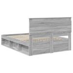 Casa si Gradina - Mobilier - Paturi si accesorii - Paturi - Cadru de pat Gri Sonoma 150 x 200 cm Lemn de pin masiv - Infinity.ro