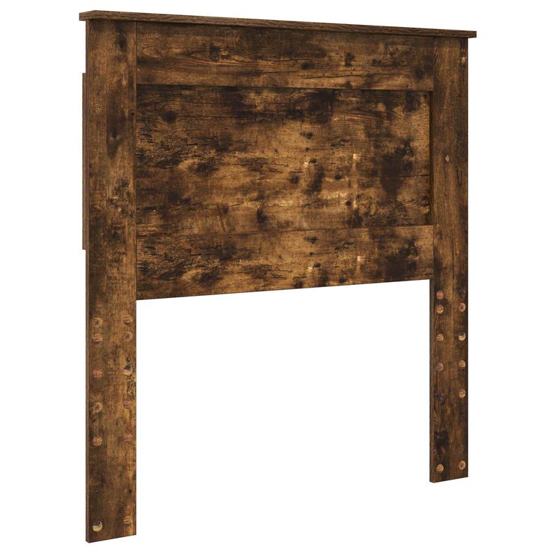 Casa si Gradina - Mobilier - Paturi si accesorii - Paturi - Cadru de pat Stejar fumuriu 75 x 190 cm Lemn de pin masiv - Infinity.ro