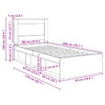Casa si Gradina - Mobilier - Paturi si accesorii - Paturi - Cadru de pat Lemn vechi 90 x 200 cm Lemn de pin masiv - Infinity.ro