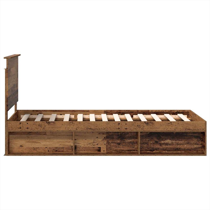 Casa si Gradina - Mobilier - Paturi si accesorii - Paturi - Cadru de pat Lemn vechi 90 x 190 cm Lemn de pin masiv - Infinity.ro
