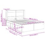 Casa si Gradina - Mobilier - Paturi si accesorii - Paturi - Cadru de pat Lemn vechi 150 x 200 cm Lemn de pin masiv - Infinity.ro