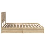 Casa si Gradina - Mobilier - Paturi si accesorii - Paturi - Pat cu storage Stejar Sonoma 180 x 200 cm Lemn compozit - Infinity.ro