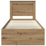 Casa si Gradina - Mobilier - Paturi si accesorii - Paturi - Cadru de pat Stejar artizanal 100 x 200 cm Lemn de pin masiv - Infinity.ro