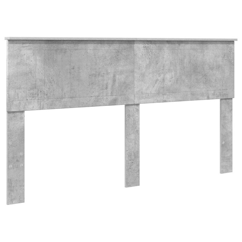 Casa si Gradina - Mobilier - Paturi si accesorii - Paturi - Cadru de pat cu headboard Beton 160 x 200 cm Lemn de pin masiv - Infinity.ro