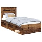 Casa si Gradina - Mobilier - Paturi si accesorii - Paturi - Cadru de pat Lemn vechi 100 x 200 cm Lemn de pin masiv - Infinity.ro