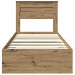 Casa si Gradina - Mobilier - Paturi si accesorii - Paturi - Cadru de pat cu sertar cu headboard cu depozitare Lemn compozit - Infinity.ro