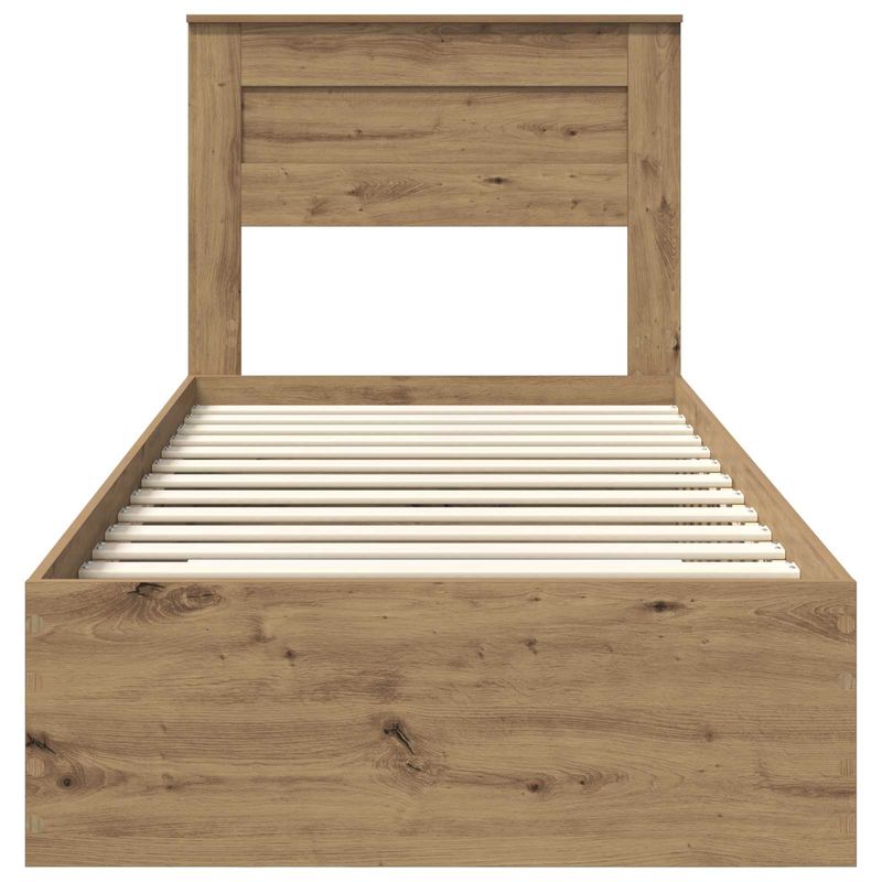 Casa si Gradina - Mobilier - Paturi si accesorii - Paturi - Cadru de pat cu sertar cu headboard cu depozitare Lemn compozit - Infinity.ro