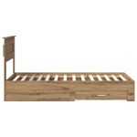 Casa si Gradina - Mobilier - Paturi si accesorii - Paturi - Cadru de pat cu sertar cu headboard cu depozitare Lemn compozit - Infinity.ro