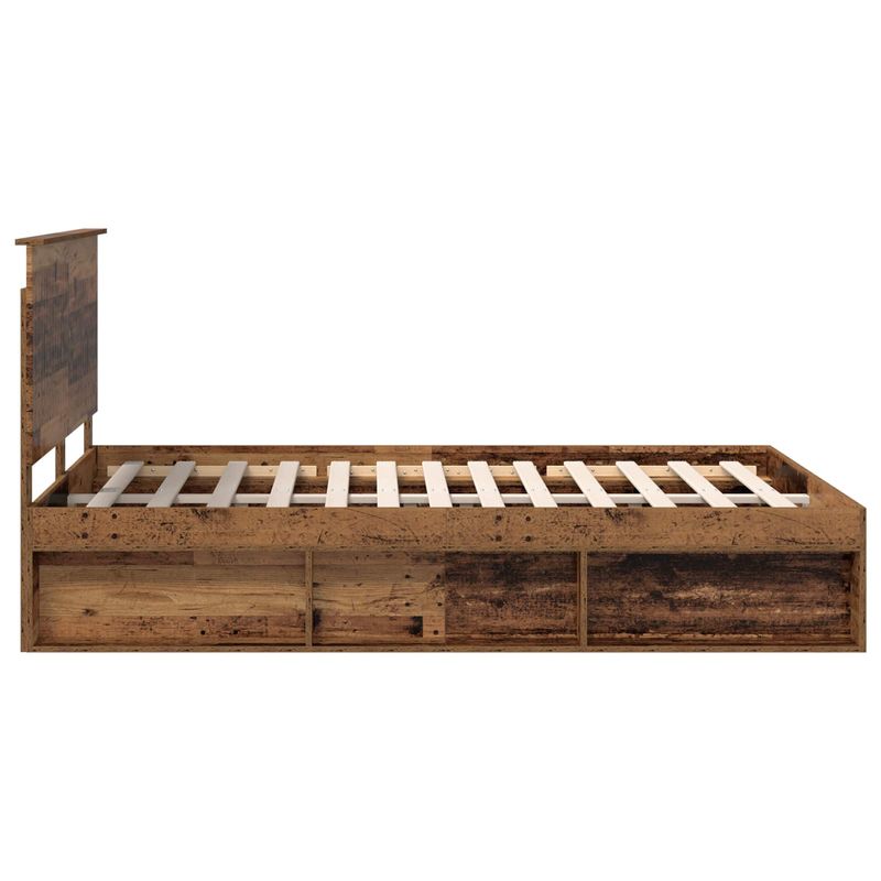 Casa si Gradina - Mobilier - Paturi si accesorii - Paturi - Cadru de pat Lemn vechi 140 x 190 cm Lemn de pin masiv - Infinity.ro