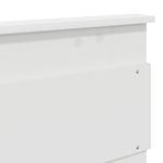 Casa si Gradina - Mobilier - Paturi si accesorii - Paturi - Pat cu storage cu headboard Alb 140 x 200 cm Lemn compozit - Infinity.ro