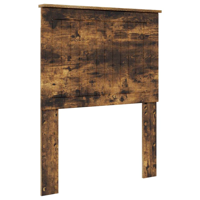 Casa si Gradina - Mobilier - Paturi si accesorii - Paturi - Cadru de pat Stejar fumuriu 75 x 190 cm Lemn de pin masiv - Infinity.ro