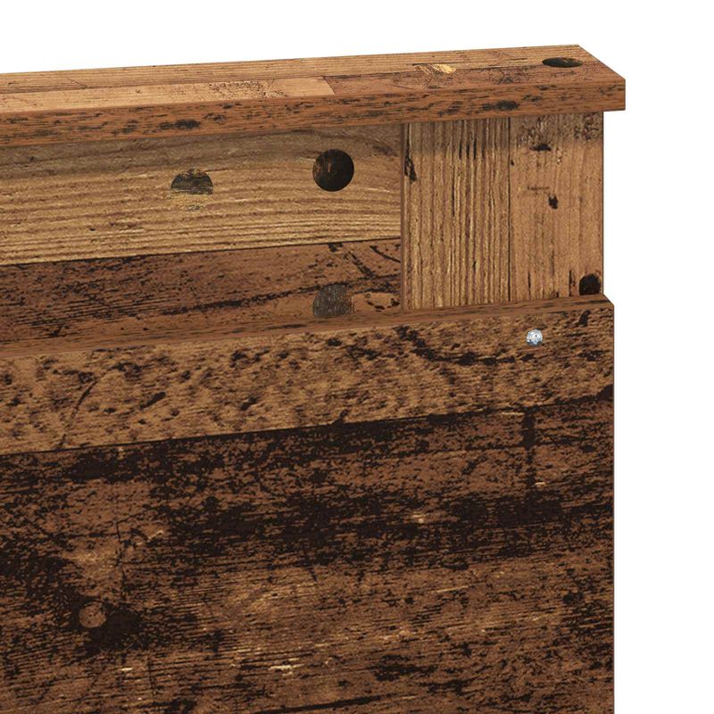Casa si Gradina - Mobilier - Paturi si accesorii - Paturi - Cadru de pat Stejar artizanal 140 x 190 cm Lemn de pin masiv - Infinity.ro